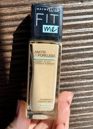 Тональний крем maybelline new york fit me matte poreless foundation. 118 light beige