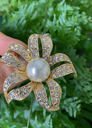 Вінтажна велика брошка моне америка