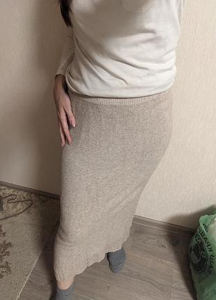 Юбка бежевая р.с