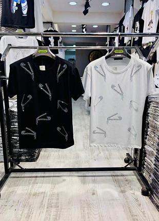 Женская футболка черная белая набор 2 шт