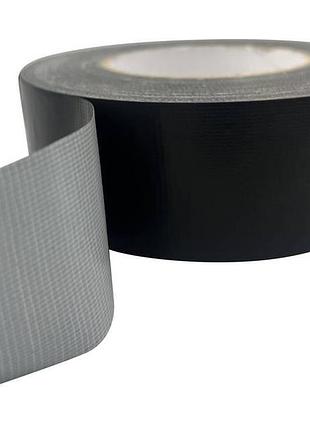 Универсальная клейкая лента скотч армированный черный 48 мм × 50 м, 160 мкм