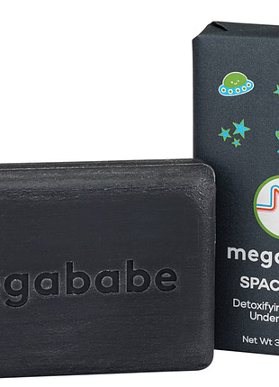 Megababe space bar detoxifying charcoal underarm bar детокс-мило для пахв, 127 гр.