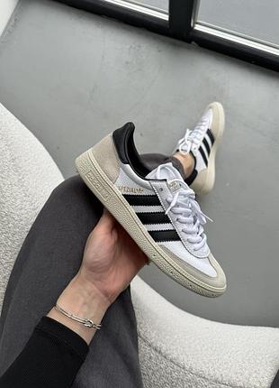 Мужские кроссовки adidas spezial white/black скидка