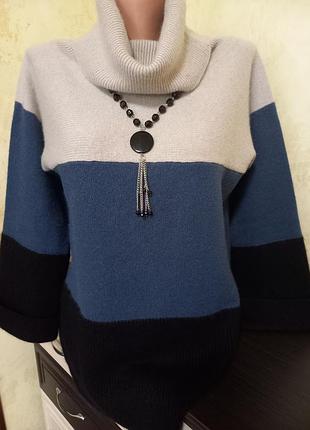 Свитер 100% кашемир jaeger люксовый бренд m-l 3