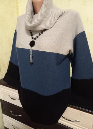 Свитер 100% кашемир jaeger люксовый бренд m-l 5