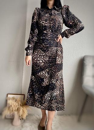 Сукня-міді з розрізом і збіркою, розмір uk 8/s