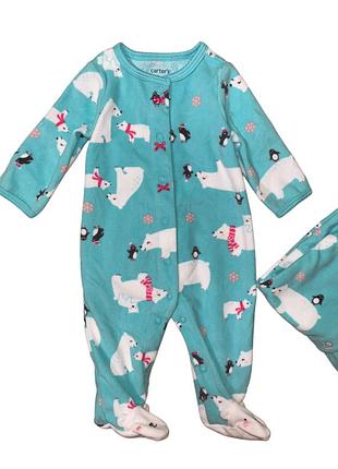Чоловічок піжама ромпер для дівчинки carter’s 3 місяці