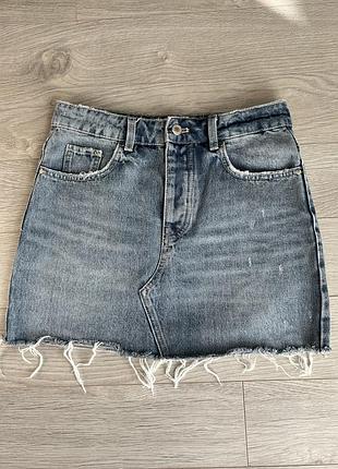 Джинсова спідниця zara розмір xs