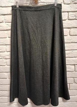 Юбка мидакси расклешенная шерстяная