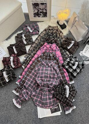 Рубашка с кружевом