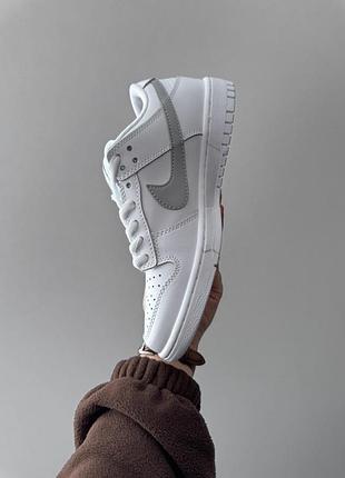 Nike sb dunk low x supreme white/grey 6