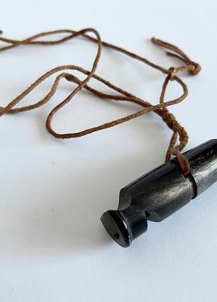 Двотональний свисток, кістка, sprenger buffalo horn, мисливський. німеччина.