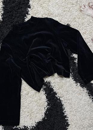 Світшот велюр рукав кльош вансайз