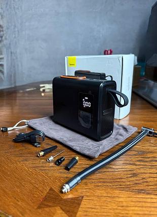 Автокомпресор baseus mega energy pump series dual cylinder wireless 4
