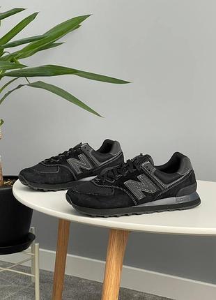 Кроссовки new balance 574 core black ml574eve