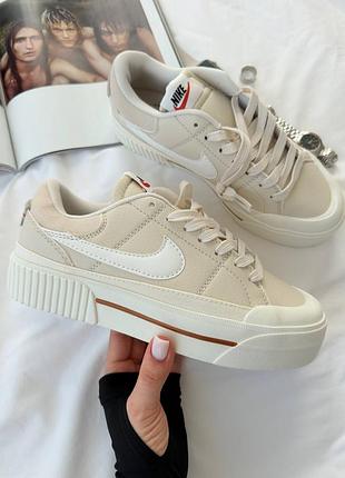 Кроссовки nike court legacy beige white разграждающий sale