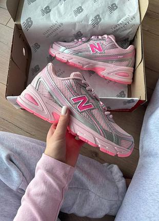 Кроссовки new balance 740 atmos pink