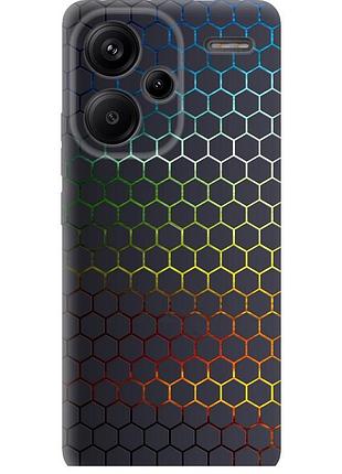 Чохол силіконовий на телефон xiaomi redmi note 13 pro plus 5g соти, які переливаються "498u-3400-58250"