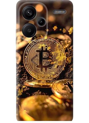 Чохол силіконовий на телефон xiaomi redmi note 13 pro plus 5g золота лихоманка біткойна "6089u-3400-58250"