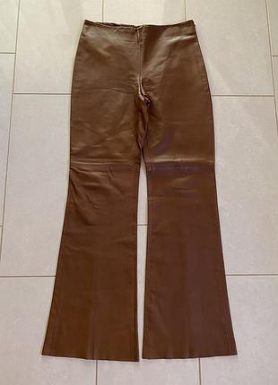 Шкіра натуральна штани кльош