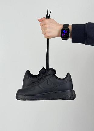 Женские кроссовки nike air force 1 all black 9