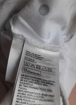 Свитшот, кофта для девочки h&amp;m черно-белого цвета размер на рост 122-128 см 6-8 лет хлопок 5