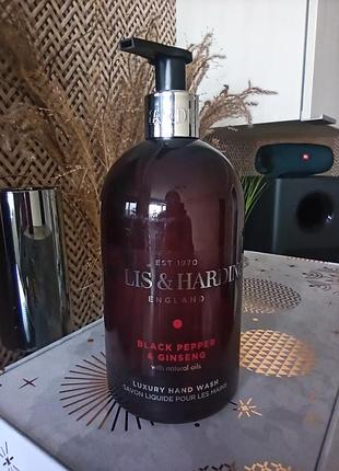 🖤парфумоване рідке мило baylis & harding black pepper & ginseng 500ml. чорний перець та женьшень, люкс англія, веганська косметика