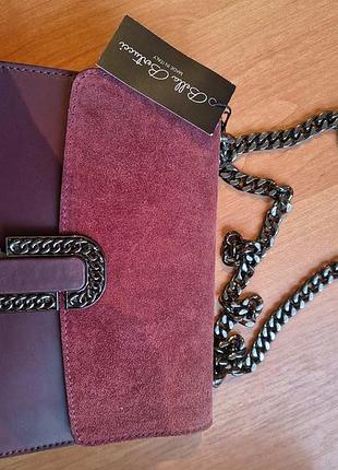 Нова сумка шкіра замш італійська