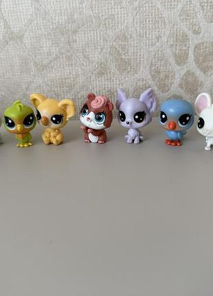 Фігурки тваринок з littlest pet shop – оригінальні іграшки, набір 9 штук