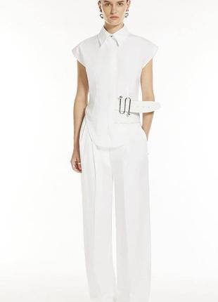 Елегантні білі широкі штани