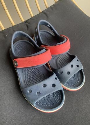 Crocs сині сандалі с9 устілка 16,5 см