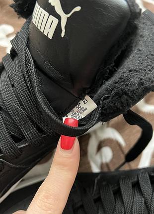 Жіночі кросівки чорні на утепленні, оригінал puma, розмір 37,
