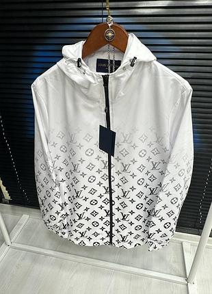 Премиум мужская куртка ветровка l vuitton white