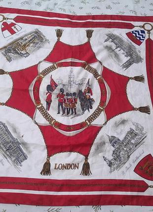 Шарф london хустина london шовковий шарф art of the scarf teracke великий вінтажний лондонський сувенірний шарф