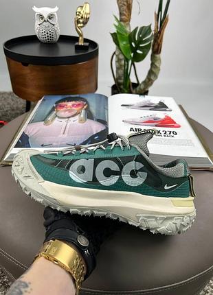 Мужские кроссовки nike acg mountain fly 2 low green black