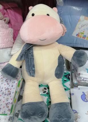 Игрушка-подушка коровка +плед. подарок ребёнку
