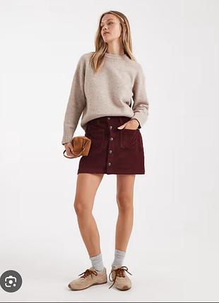 Трендова вільветова спідниця