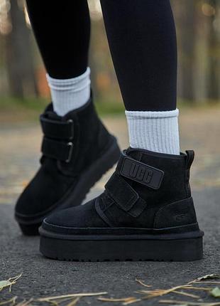Ugg neumel platform black 10