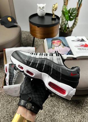 Мужские кроссовки nike air max 95 black grey red