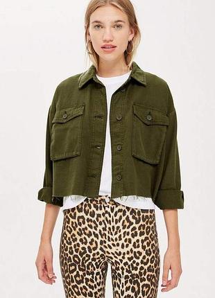 Джинсова сорочка вкорочена