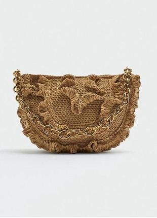 Плетена сумка zara 3
