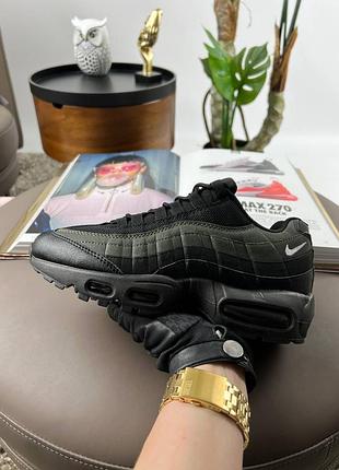 Мужские кроссовки nike air max 95 black khaki white