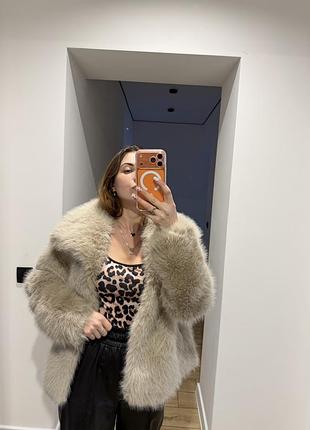 Шубка стильна трендова штучна під zara