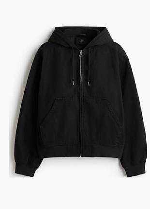 H&m мужская куртка худи black