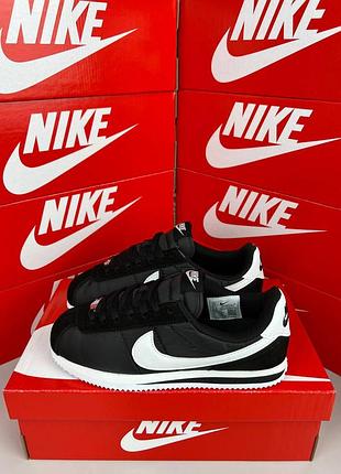 Женские кроссовки nike cortez w black white