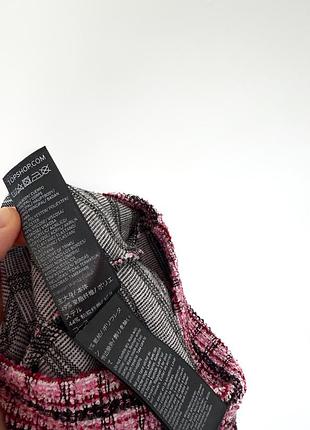 Твидовое платье сарафан в клетку topshop 4