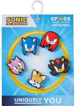 Набор джибитсов crocs jibbitz sonic, 100% оригинал