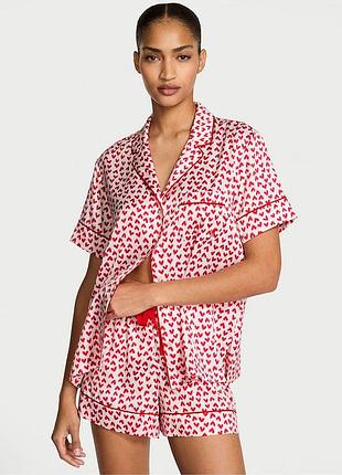 Ідея подарунка сатинова піжама преміум s m l victoria's secret вікторія сікрет оригінал