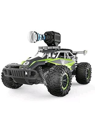 Радіокерована машинка deerc de65 4wd з 1080p hd fpv-камерою позашляховик на пульті керування зі смартфона джип монстр-трак для дітей і дорослих