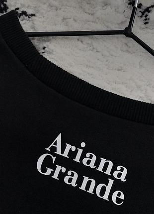 Чорний світшот мерч ariana grande 2